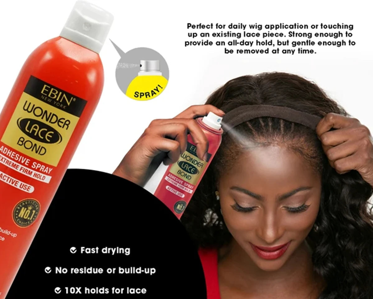 Ebin Wonder Lace Bond Adhesive Melting Spray