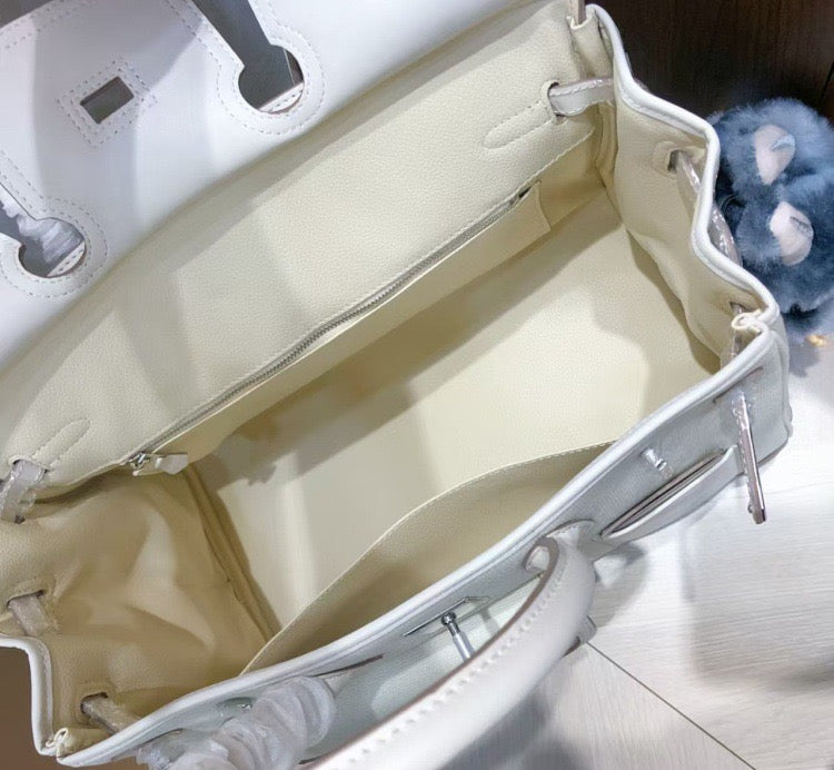 Structured Leather Cargo Tote