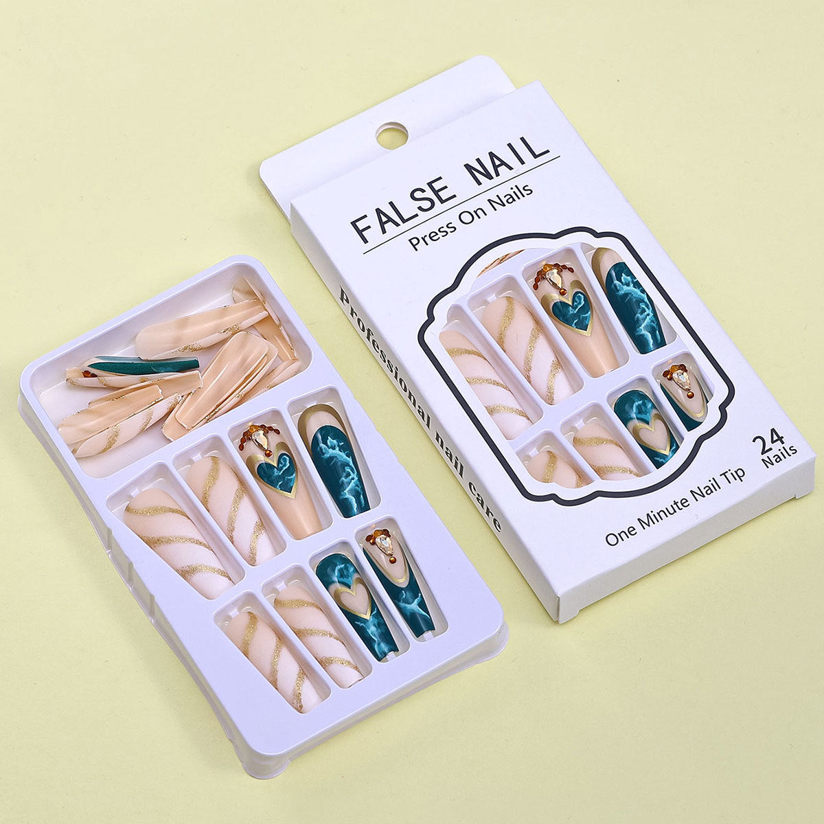 Butterfly Rhinestone Ballet Press-On Nails (24pcs)