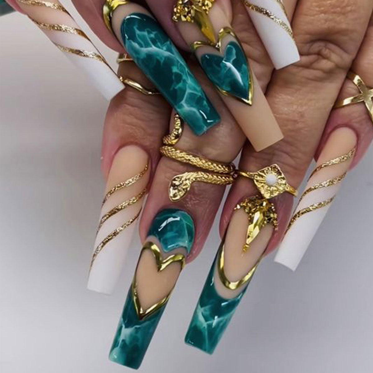 Butterfly Rhinestone Ballet Press-On Nails (24pcs)