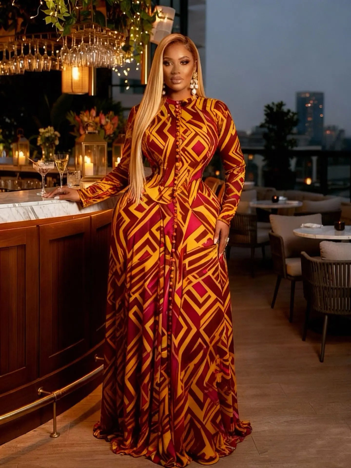 Big Swing Tie Dye Maxi Dress – Floor-Length Beach & Evening Dress