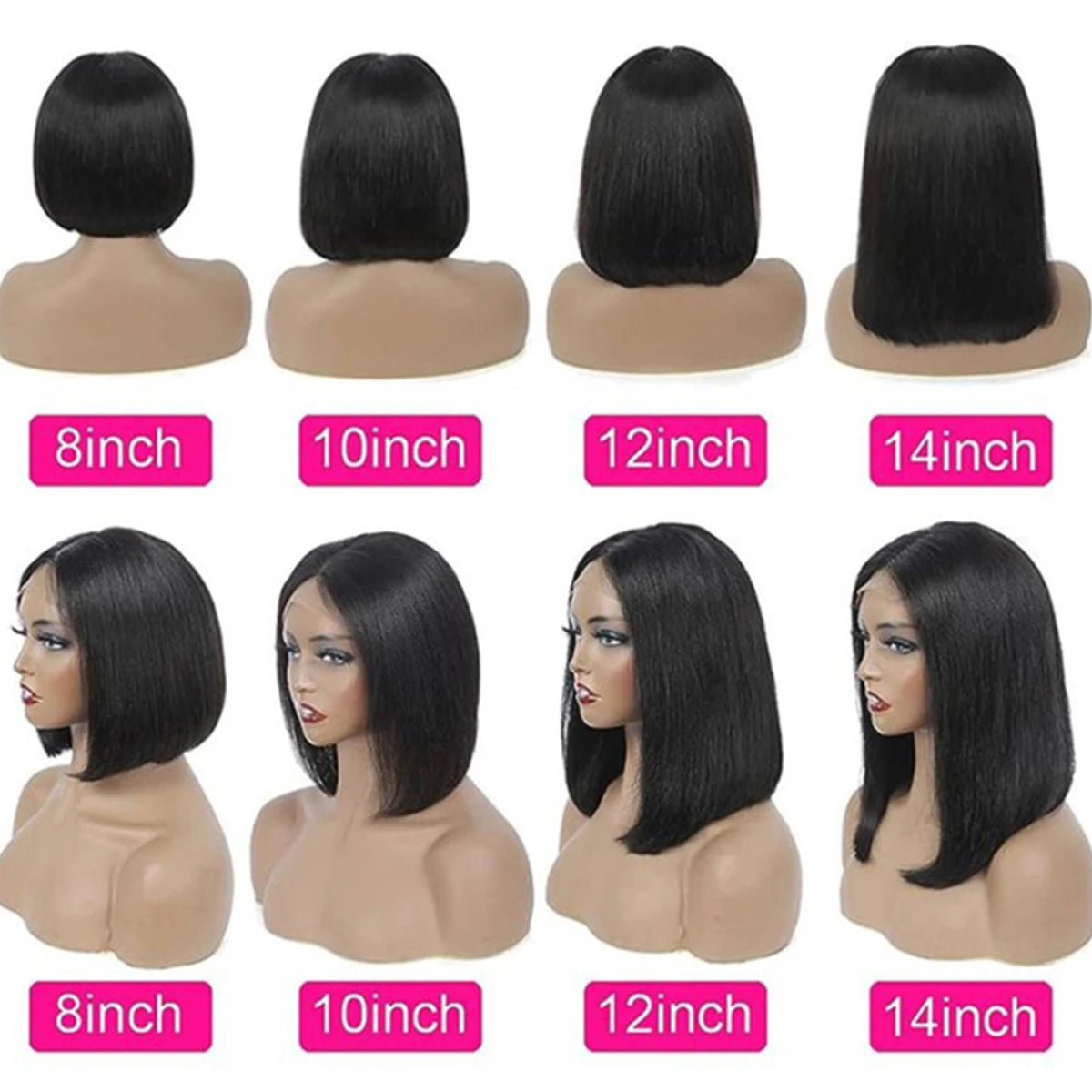 Straight Bob Wig - Glueless 4x4 Lace