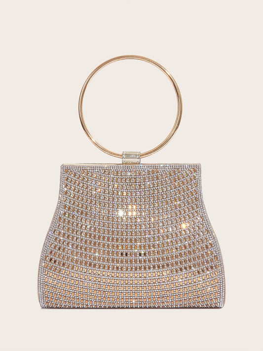 Diamond Rhinestone Evening Bag – Bridal Stone Clutch Purse