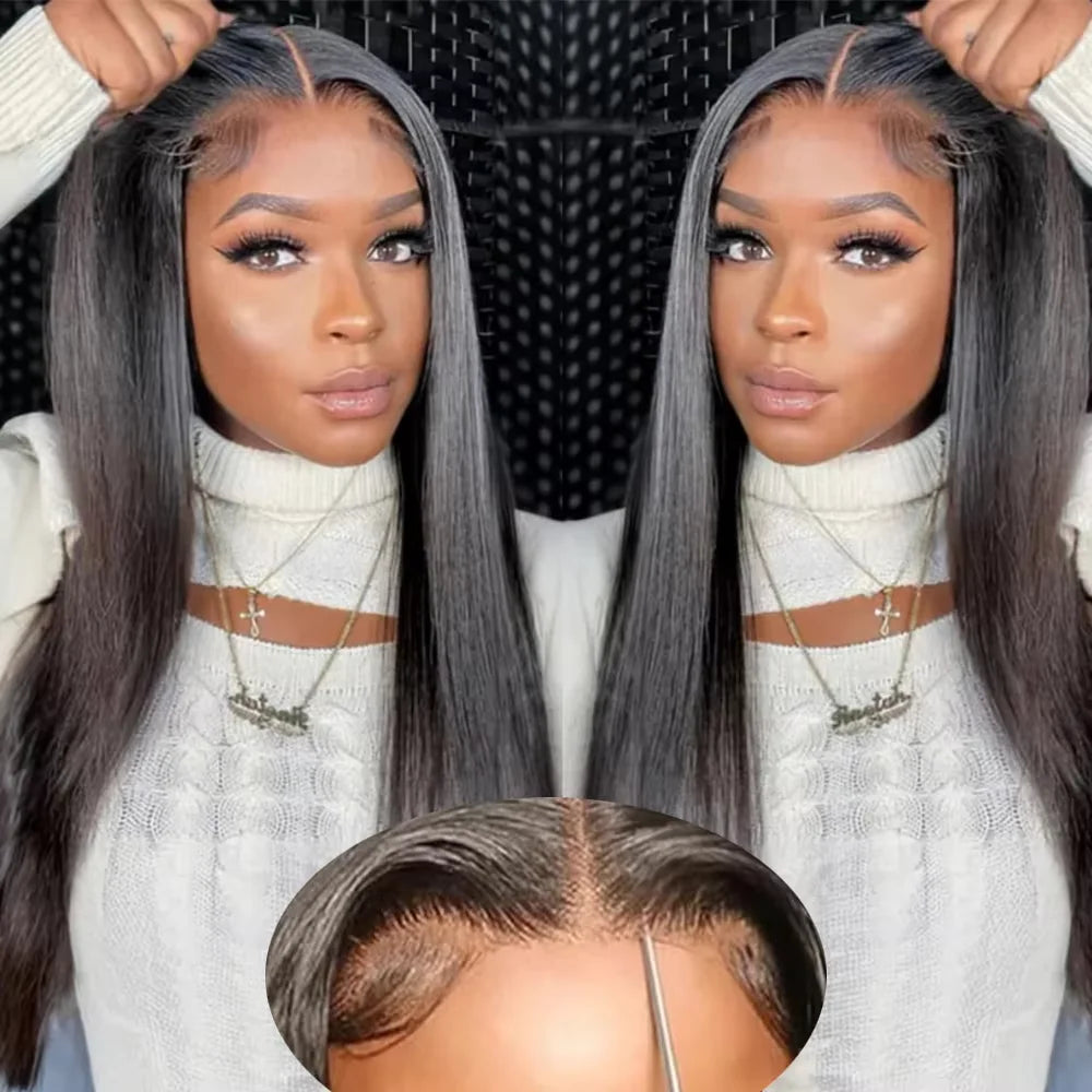 Bone Straight Glueless Wig - 6x4 Lace