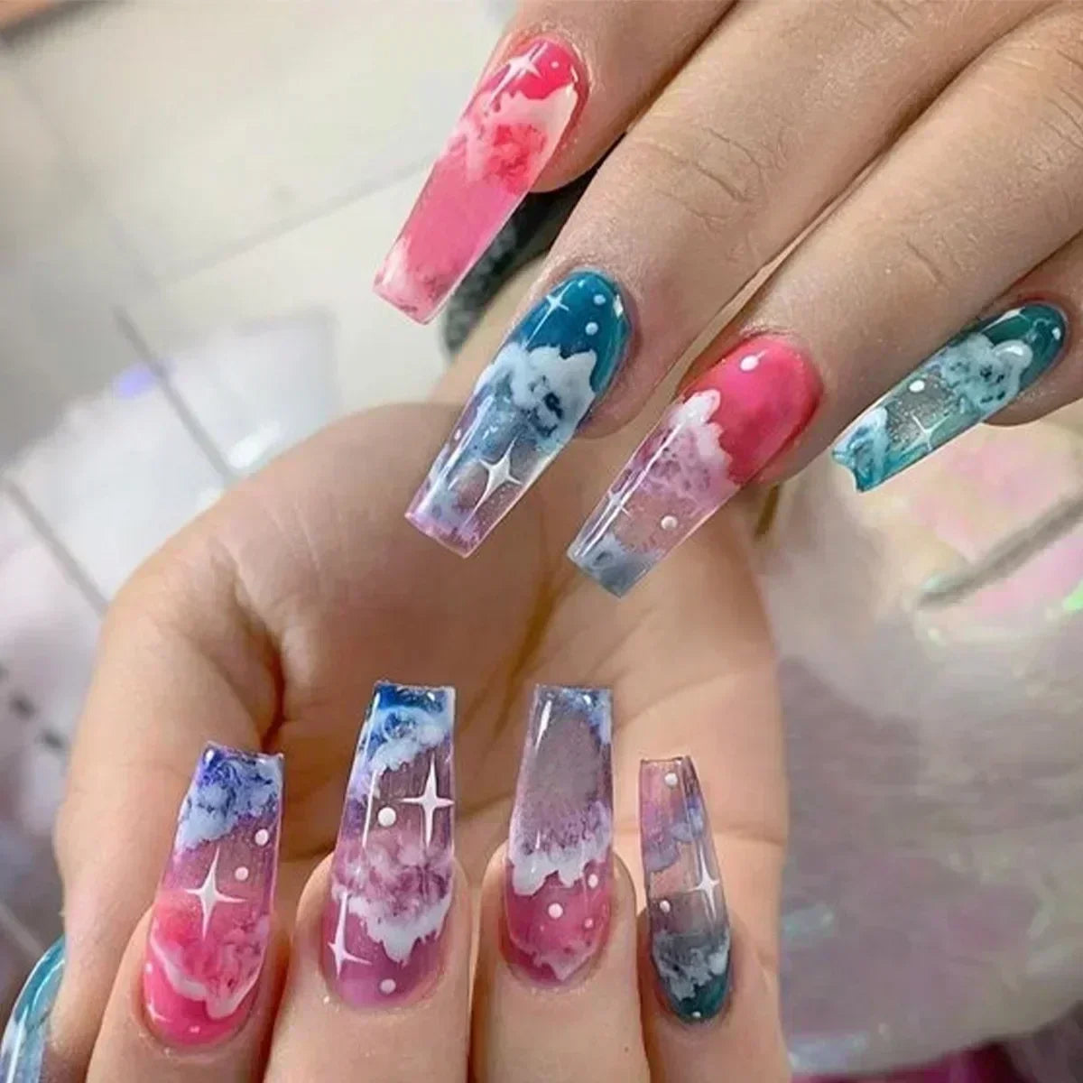 Butterfly Rhinestone Ballet Press-On Nails (24pcs)