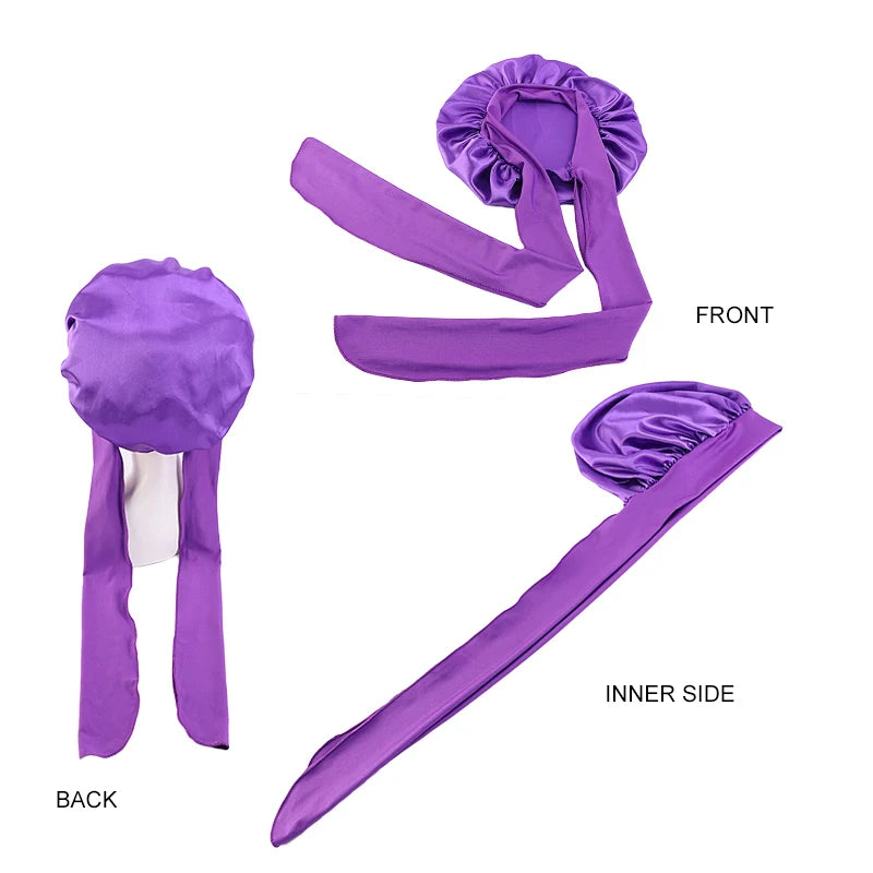 Satin Sleeping Cap – Silky Bonnet Edge Wrap & Shower Night Cap