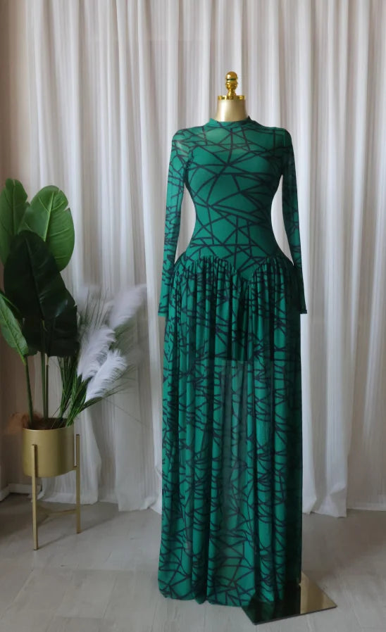 Printed Maxi Dress