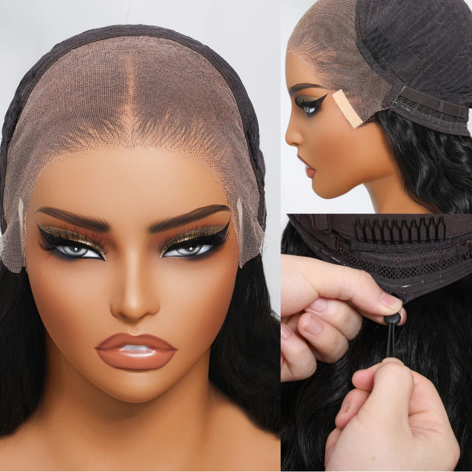 Yaki Straight Bob Wig - 7x5 & 13x4 Lace Pre Cut Glueless 150% Density