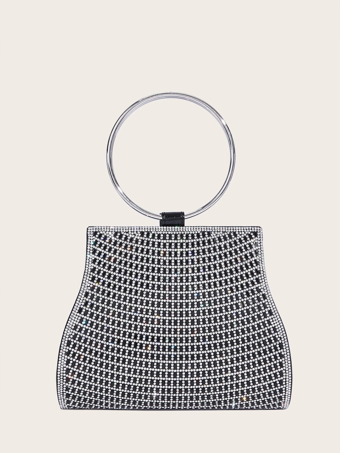 Diamond Rhinestone Evening Bag – Bridal Stone Clutch Purse