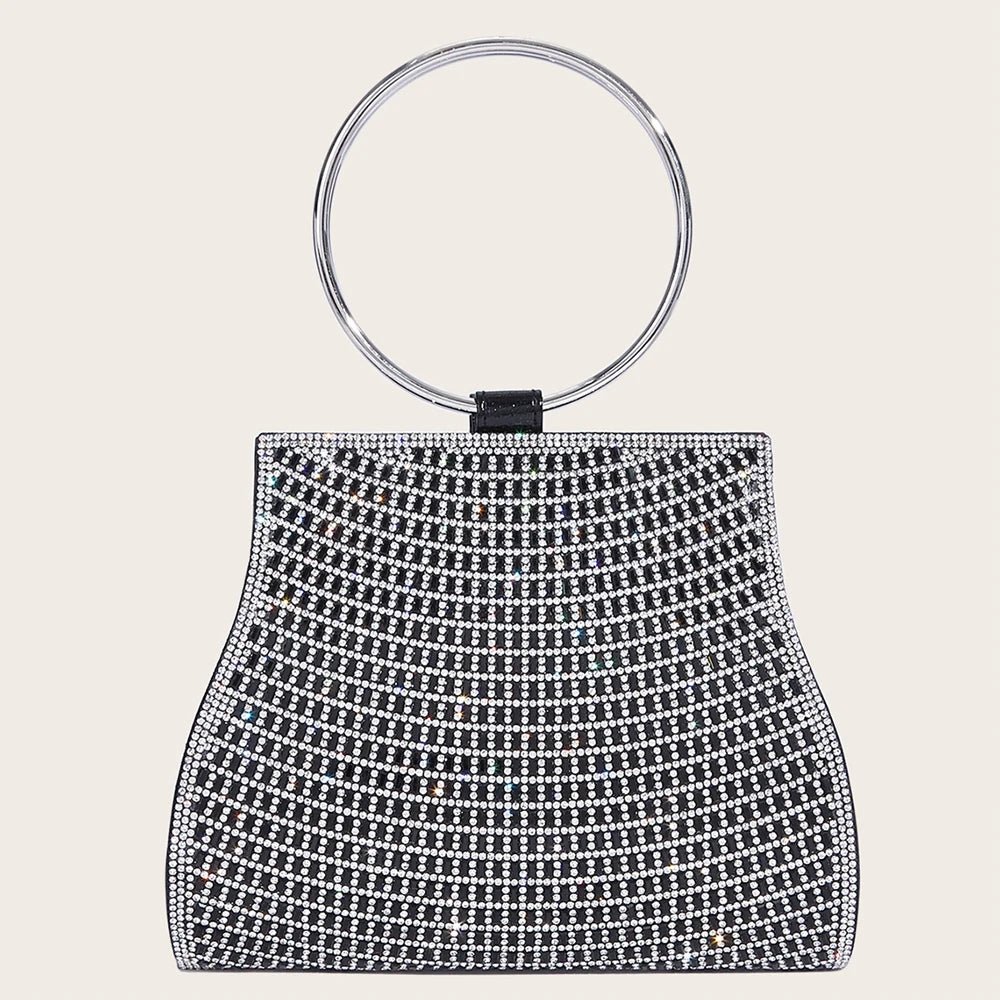 Diamond Rhinestone Evening Bag – Bridal Stone Clutch Purse