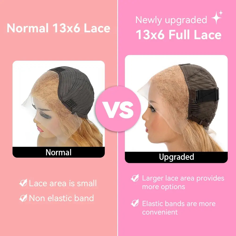27 Honey Blonde Body Wave Wig - 13x4/13x6 HD Lace 180-250% Density