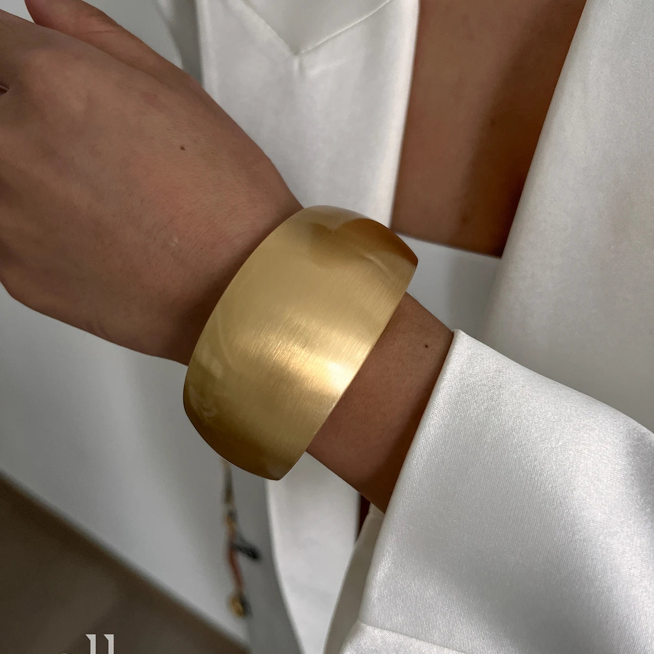 Punk Matte Chunky Open Bangle – Heavy Metal Geometric Cuff Bracelet