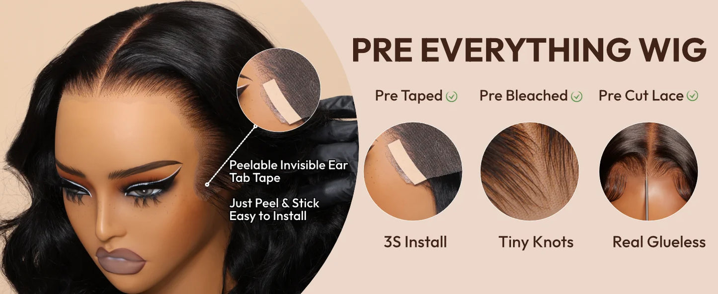Yaki Straight Bob Wig - 7x5 & 13x4 Lace Pre Cut Glueless 150% Density