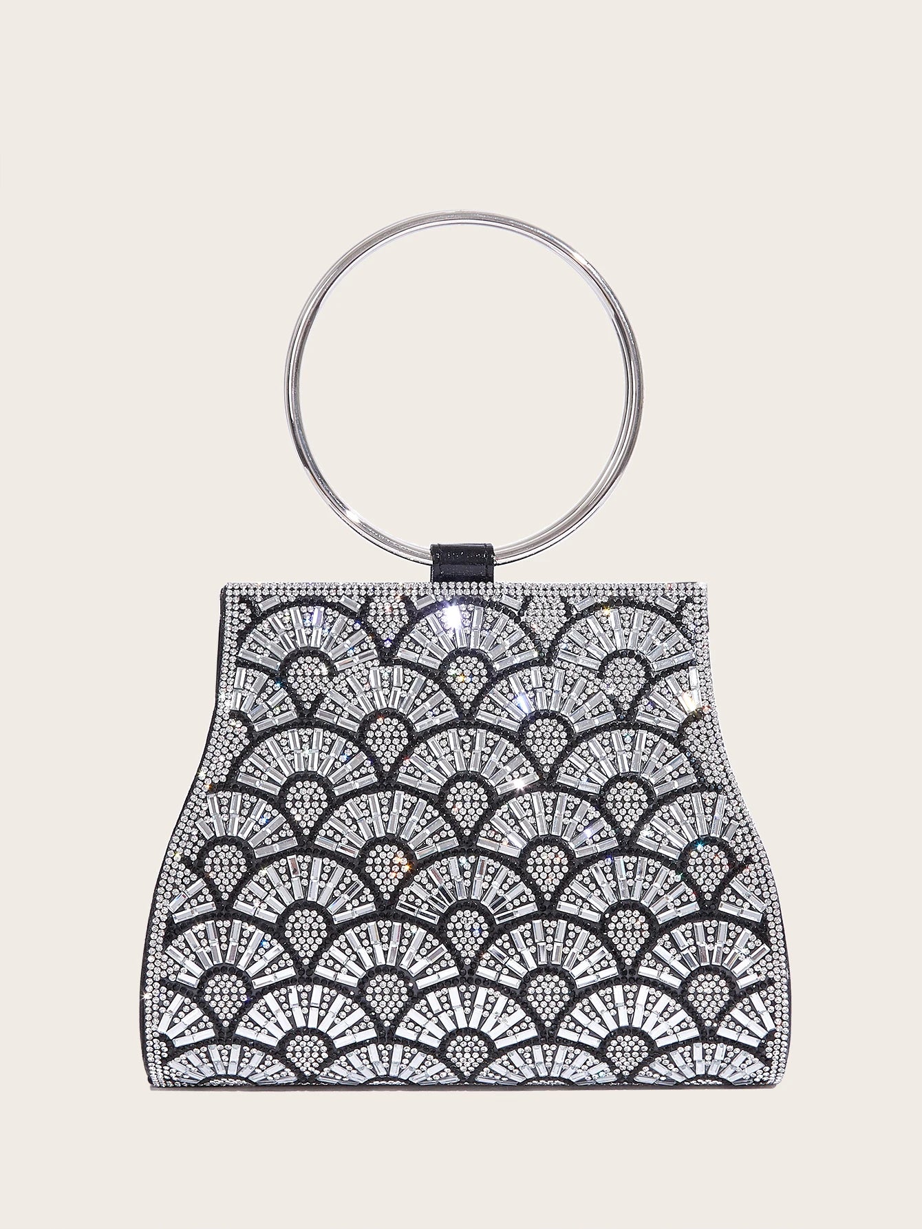 Diamond Rhinestone Evening Bag – Bridal Stone Clutch Purse