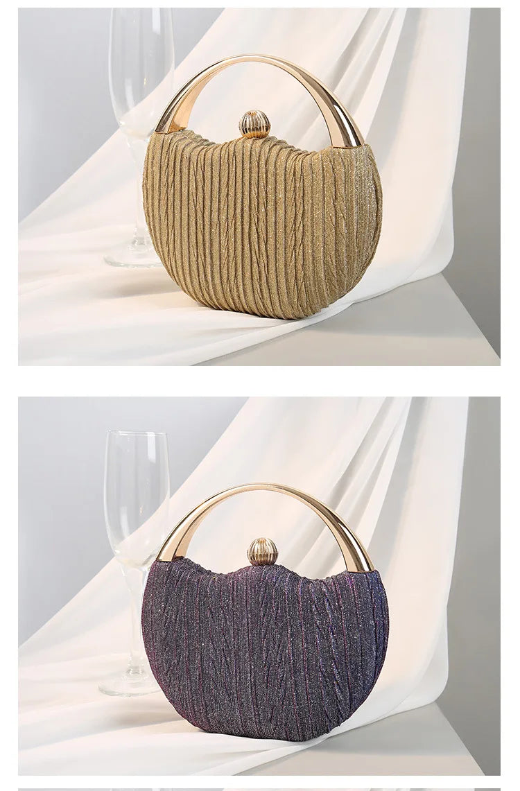 Shiny Diamond Tassel Clutch – Luxury Evening Handbag