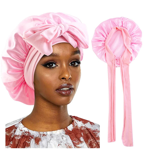 Satin Sleeping Cap – Silky Bonnet Edge Wrap & Shower Night Cap
