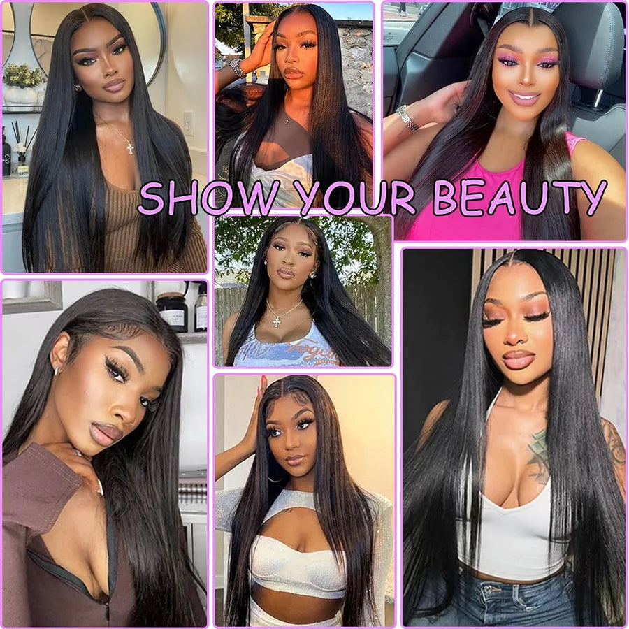 Bone Straight Glueless Wig - 6x4 Lace