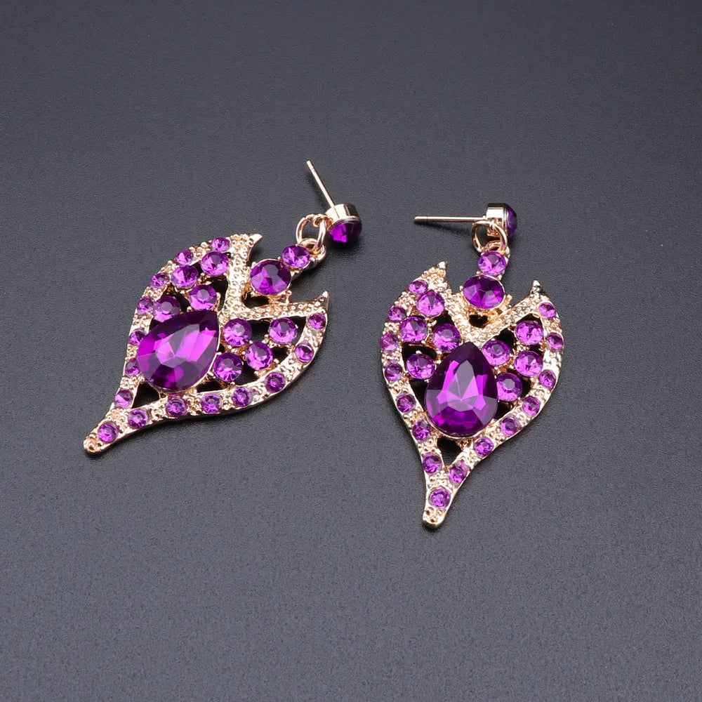 Vintage Retro Indian Bridal Jewellery Set – Necklace & Earrings