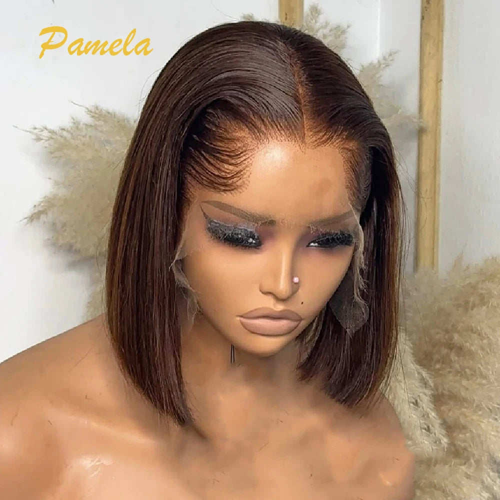 Lagos Hairline Bob Wig - Bone Straight 13x4 Lace Glueless 200-300% Density