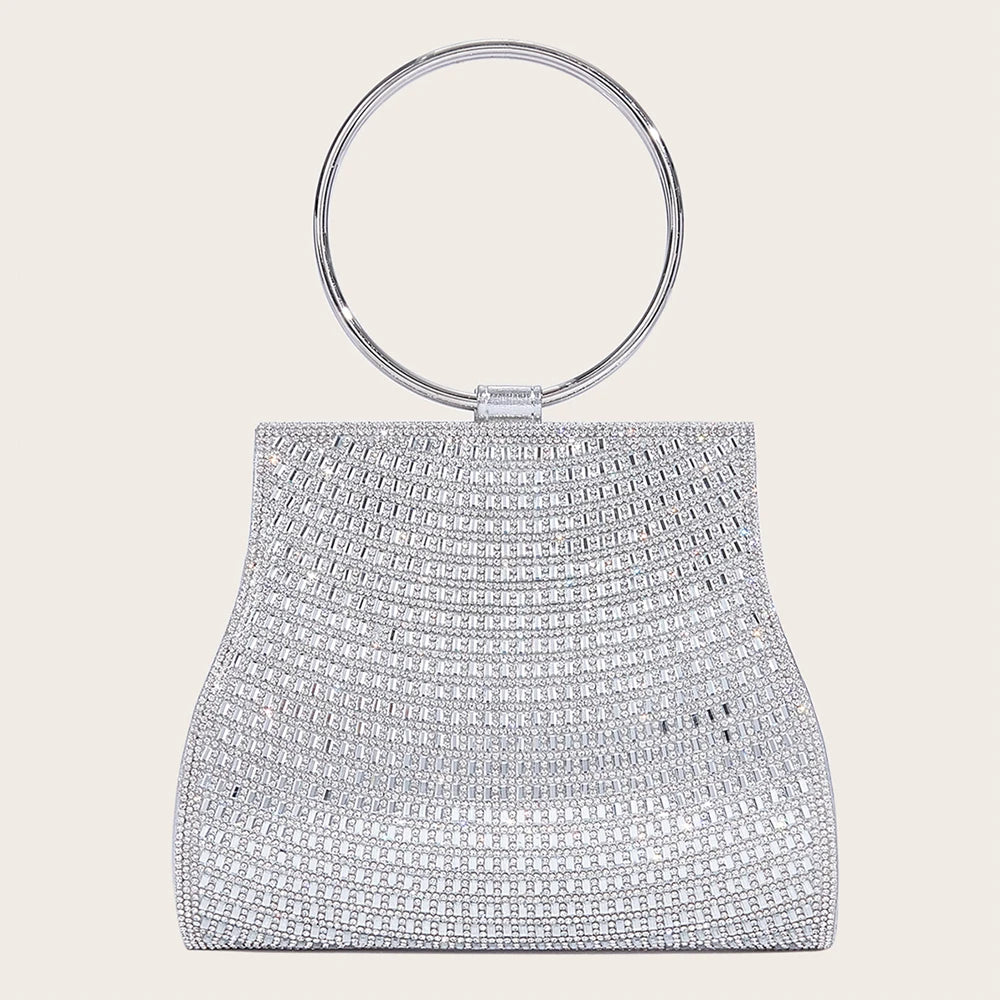 Diamond Rhinestone Evening Bag – Bridal Stone Clutch Purse