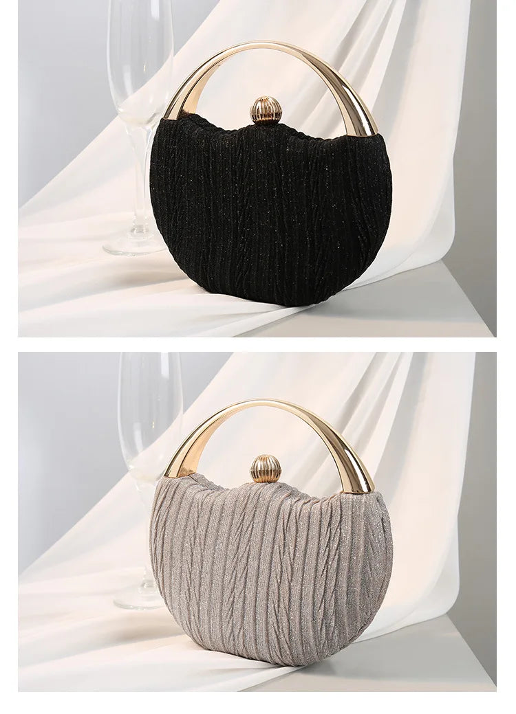 Shiny Diamond Tassel Clutch – Luxury Evening Handbag