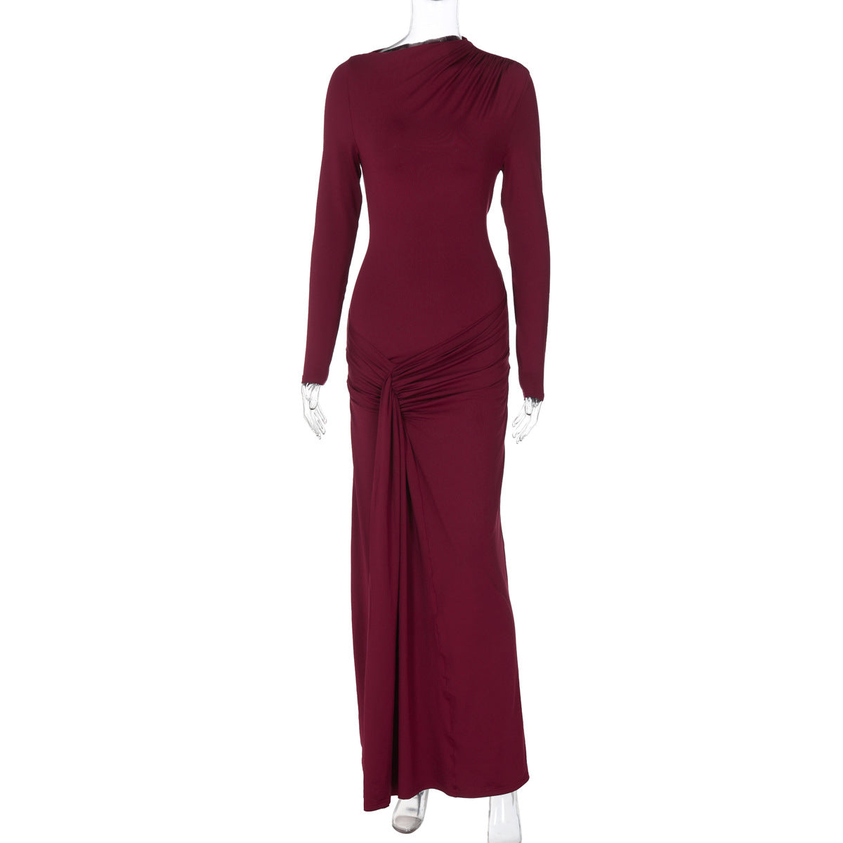 Lace-Up Sheath Dress - Sculpted Elegance