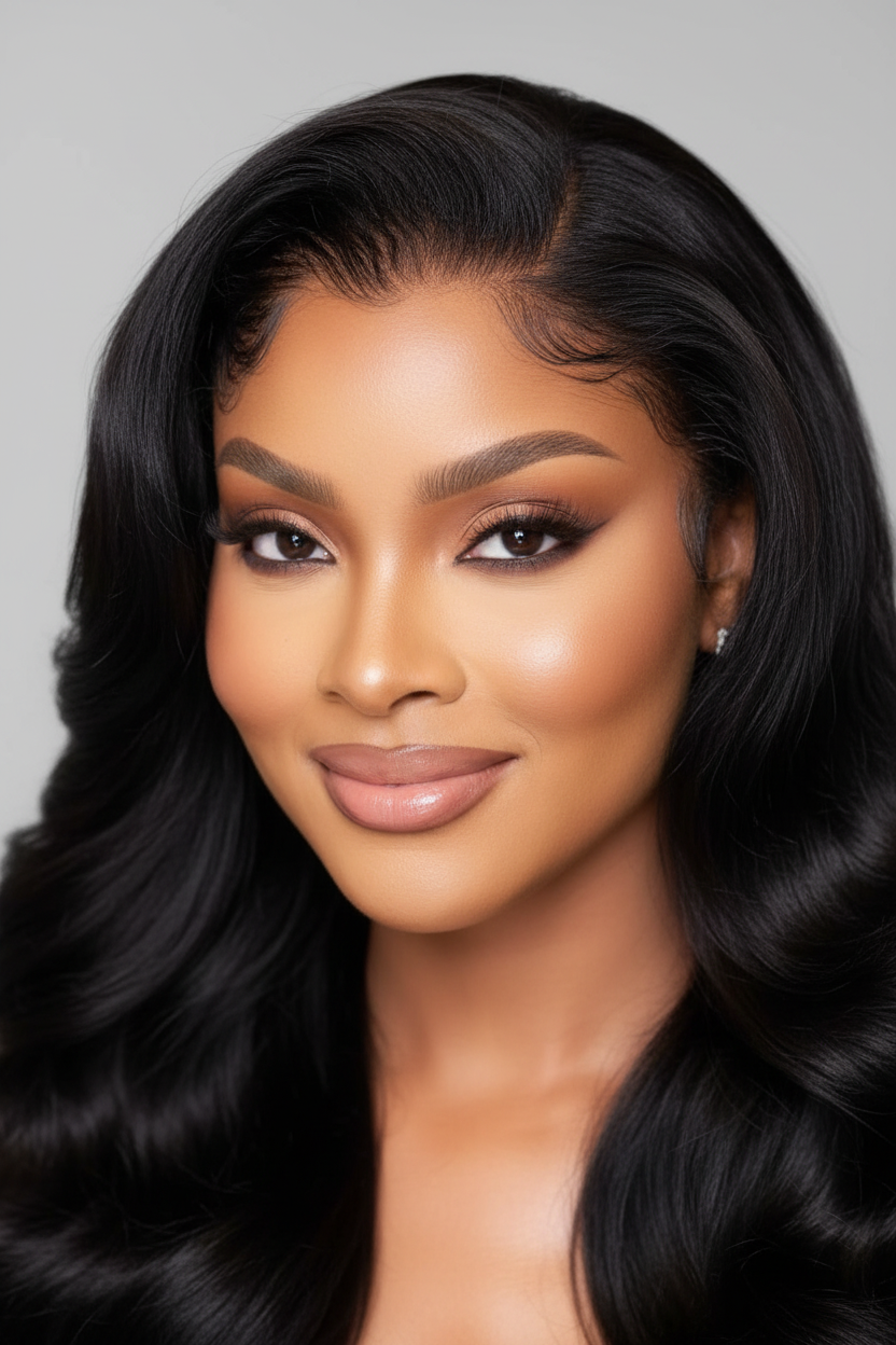 Close-up - Natural hairline with baby hairs