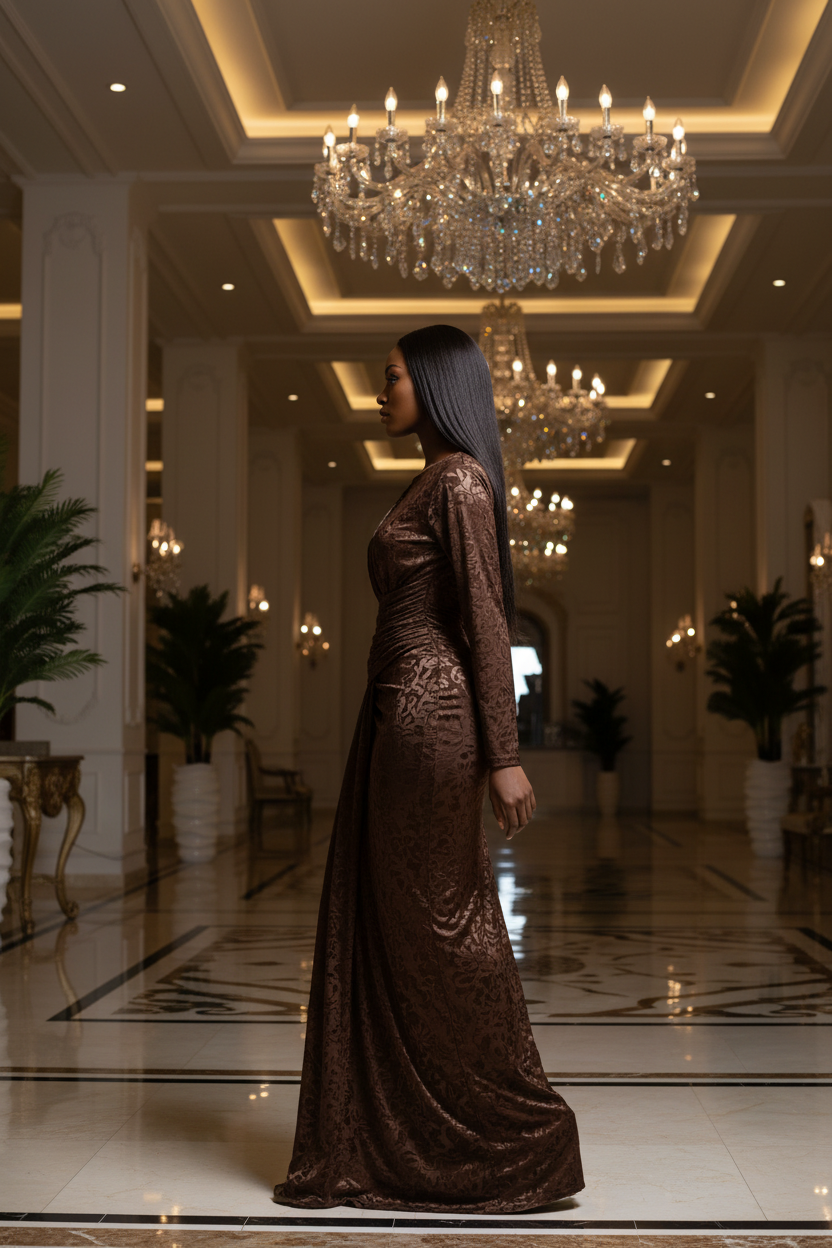 Coffee dress side