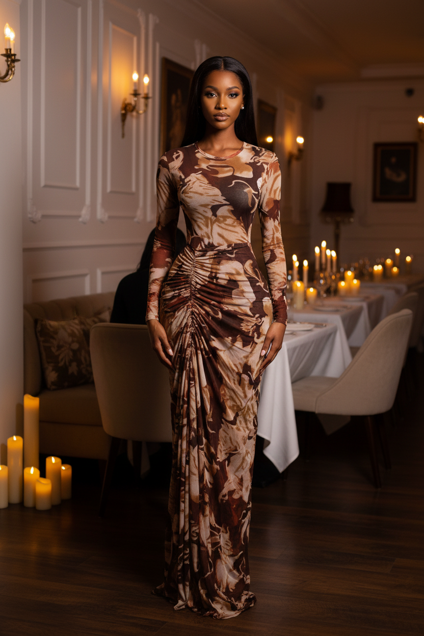 Terracotta dress front