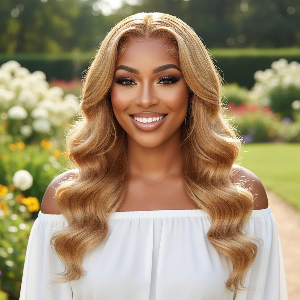 Wavy Honey Blonde 5